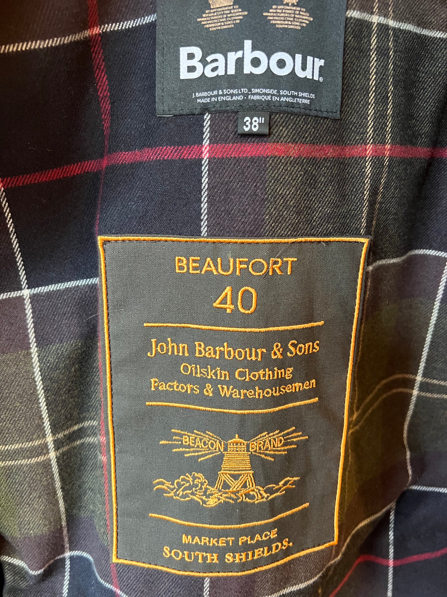 Manteau Beaufort Sage Barbour