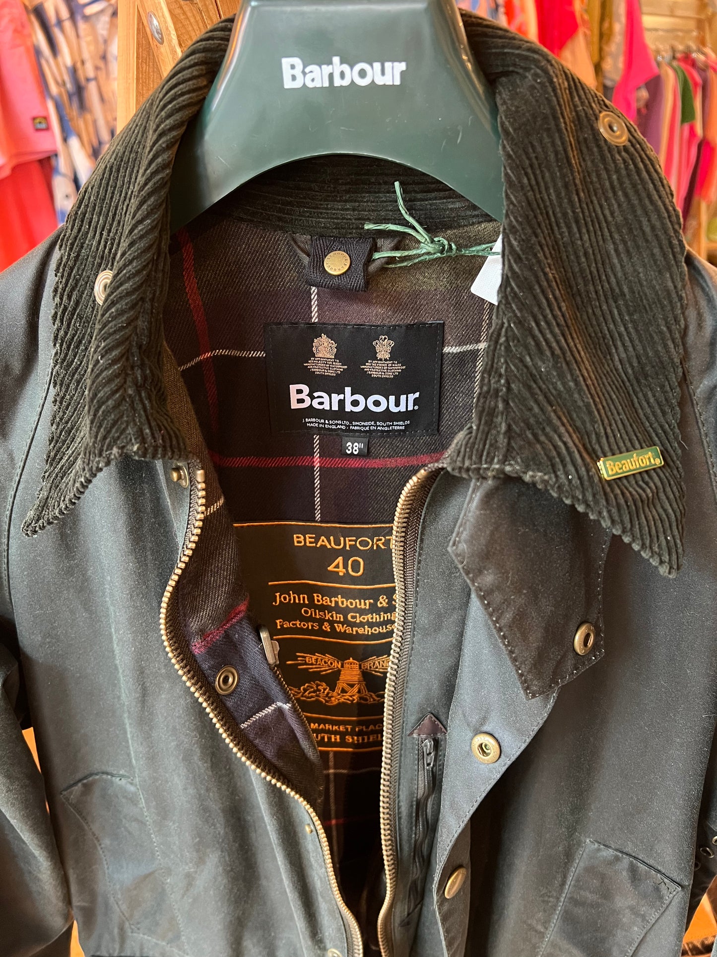 Manteau Beaufort Sage Barbour